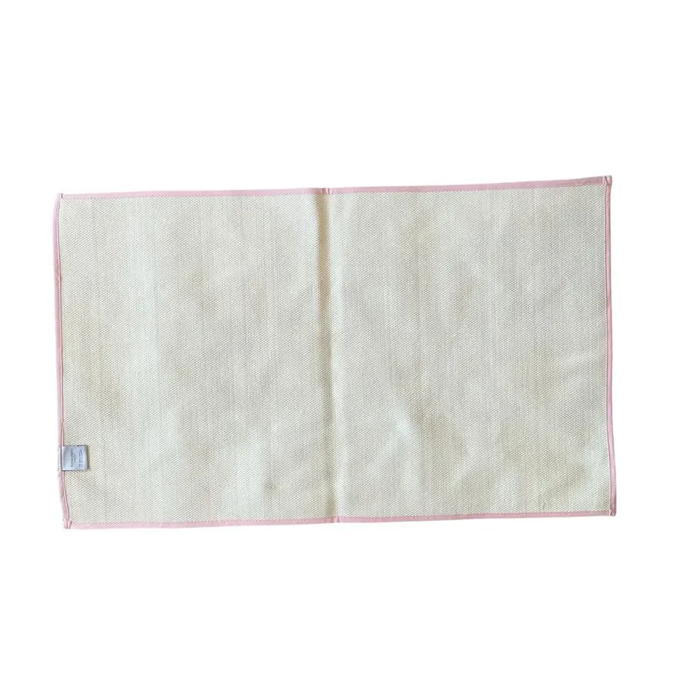 Kassatex GHOST BOWS Halloween Bath Rug 21x34 Pink & White Spooky Boo New